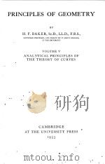 PRINCIPLES OF GEOMETRY VOLUME V（1933 PDF版）