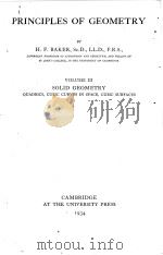 PRINCIPLES OF GEOMETRY VOLUME III（1934 PDF版）