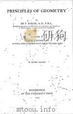 PRINCIPLES OF GEOMETRY VOLUME II（1930 PDF版）