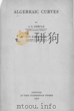 ALGEBRAIC CURVES（1959 PDF版）
