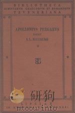 APOLLONII PERGAEI QUAE GRAECE EXSTANT VOL.II PDF电子版封面 I.L.HEIBERG