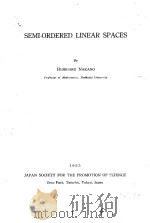 SEMI-ORDERED LINEAR SPACES 1955 PDF电子版封面