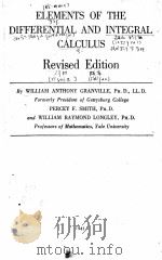 ELEMENTS OF THE DIFFERENTIAL AND INTEGRAL CALCULUS REVISED EDITION 1941 PDF电子版封面