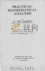 PRACTICAL MATHEMATICAL ANALYSIS（1923 PDF版）