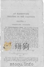 AN ELEMENTARY TREATISE ON THE CALCULUS PDF电子版封面 G.A. GIBSON