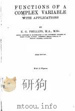 FUNCTIONS OF A COMPLEX VARIABLE WITH APPLICATIONS THIRD EDITION（1943 PDF版）