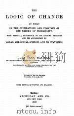 THE LOGIC OF CHANCE 1888 PDF电子版封面