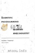 SCIENTIFIC PROGRAMMING IN BUSINESS AND INDUSTRY 1958 PDF电子版封面