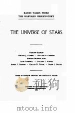 THE UNIVERSE OF STARS 1926 PDF电子版封面