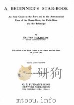 A BEGINNER‘S STAR-BOOK SECOND EDITION 1923 PDF电子版封面