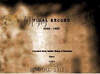 TIDAL RECORD 1950-1959 1962 PDF电子版封面