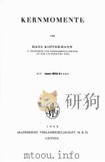 KERNMOMENTE 1940 PDF电子版封面