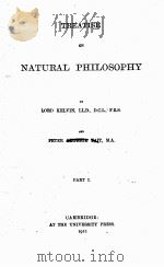 TREATISE ON NATURAL PHILOSOPHY PART I（1912 PDF版）