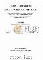 ENCYCLOPAEDIC DICTIONARY OF PHYSICS VOLUME 7（1962 PDF版）