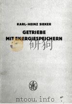 GETRIEBE MIT ENERGIESPEICHERN 1952 PDF电子版封面