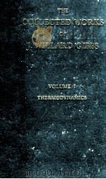 THE COLLECTED WORKS OF J. WILLARD GIBBS VOLUME I 1948 PDF电子版封面