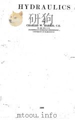 HYDRAULICS 1936 PDF电子版封面