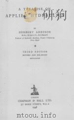 A TREATISE ON APPLIED HYDRAULICS THIRD EDITION 1948 PDF电子版封面