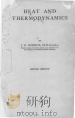 HEAT AND THERMODYNAMICS SECOND EDITION（1933 PDF版）
