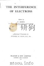 THE INTERFERENCE OF ELECTRONS（1931 PDF版）