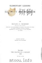 ELEMENTARY LESSONS IN ELECTRICITY AND MAGNETISM SEVENTH EDITION（1926 PDF版）