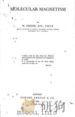 MOLECULAR MAGNETISM（1929 PDF版）