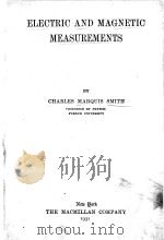 ELECTRIC AND MAGNETIC MEASUREMENTS（1931 PDF版）