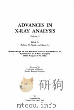ADVANCES IN X-RAY ANALYSIS VOLUME 6（ PDF版）