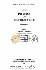 SERIES I PHYSICS AND MATHEMATICS VOLUME 3（1959 PDF版）