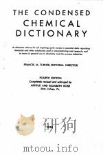 THE CONDENSED CHEMICAL DICTIONARY FOURTH EDITION 1950 PDF电子版封面