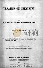 A TREATISE ON CHEMISTRY VOLUME II（1913 PDF版）