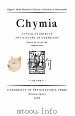 CHYMIA ANNUAL STUDIES IN THE HISTORY OF CHEMISTRY VOL. 3（1950 PDF版）