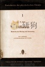 DIFFUSION METHODEN DER MESSUNG UND AUSWERTUNG（1957 PDF版）