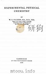 EXPERIMENTAL PHYSICAL CHEMISTRY（1946 PDF版）