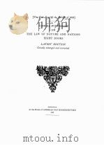 THE CLASSICS OF INTERNATIONAL LAW DE JURE NATURAE ET GENTIUM LIBRI OCTO VOLUME TWO 1934 PDF电子版封面 SAMUEL PUFENDORF
