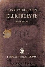 ELEKTROLYTE 1953 PDF电子版封面