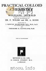PRACTICAL COLLOID CHEMISTRY（1926 PDF版）