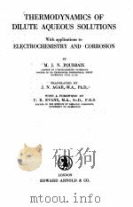 THERMODYNAMICS OF DILUTE AQUEOUS SOLUTIONS（1949 PDF版）