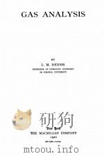 GAS ANALYSIS（1920 PDF版）