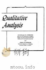 SEMIMICRO QUALITATIVE ORGANIC ANALYSIS（ PDF版）