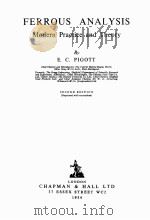 FERROUS ANALYSIS MODERN PRACTICE AND THEORY（1954 PDF版）