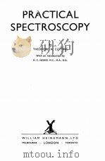 PRACTICAL SPECTROSCOPY PDF电子版封面 THEODORE A. CUTTING