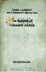 THE ESSENTIALS OF VOLUMETRIC ANALYSIS（1961 PDF版）