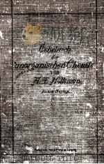 LEHRBUCH DER UNORGANISCHEN CHEMIE 1908 PDF电子版封面 A.F. HOLLEMAN