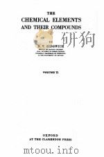 THE CHEMICAL ELEMENTS AND THEIR COMPOUNDS VOLUME II（1950 PDF版）