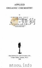 APPLIED ORGANIC CHEMISTRY（1960 PDF版）