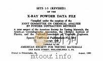 SETS 1-5 （REVISED） OF THE X-RAY POWDER DATA FILE PART A（1960 PDF版）