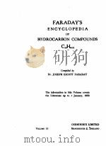 FARADAY ENCYCLOPEDIA HYDROCARBON COMPOUNDS C14H6-18 VOLUME 13 1954 PDF电子版封面