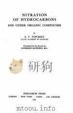 NITRATION OF HYDROCARBONS AND OTHER ORGANIC COMPOUNDS（1959 PDF版）