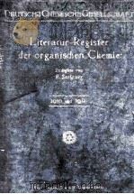 LITERATUR-REGISTER DER ORGANISCHEN CHEMIE ERSTER BAND（1913 PDF版）